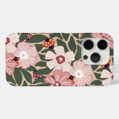 居心地の良いウッドランドラディバグ&ワイルドフラワー自然カラー Case-Mate iPhoneケース (裏面 (横))