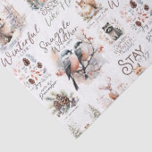 居心地の良いウッドラ伝統的ンドクリスマス引用文 薄葉紙 (詳細)