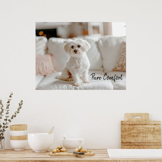 居心地の良いエレガンス:マルテスオンザソファ ポスター (キッチン)