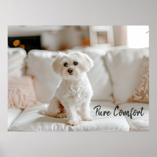 居心地の良いエレガンス：マルテスオンザソファ ポスター