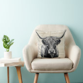 居心地の良いオリエンのための白黒の牛のキリム枕 クッション (椅子)