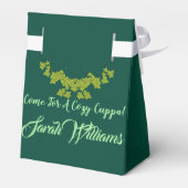 居心地の良いカップグリーンティーカップアフタヌーンティーブラックパーティー フェイバーボックス (裏面サイド)