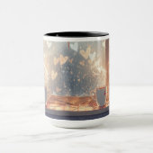 居心地の良いカップルのコーヒーモーメント – Rom マグカップ (中央)