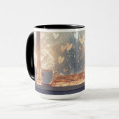 居心地の良いカップルのコーヒーモーメント – Rom マグカップ (正面左)