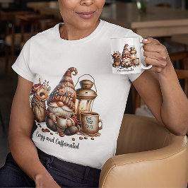 居心地の良いカフェイン格言水彩 Tシャツ