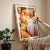 居心地の良いカボチャ秋写真の暖かい農家の装飾 ポスター