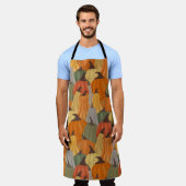 居心地の良いカボチャ エプロン (着用した状態)