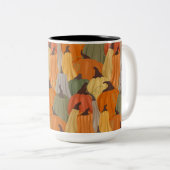 居心地の良いカボチャ ツートーンマグカップ (正面右)