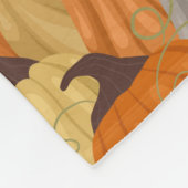 居心地の良いカボチャ フリースブランケット (角)