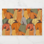 居心地の良いカボチャ リキュールボトルラベル (シングルラベル)