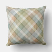 居心地の良いカラフルタータンチェックプレイド、ピンク装飾用クッション クッション (裏面)