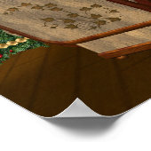 居心地の良いカントリークリスマスポスター ポスター (角)