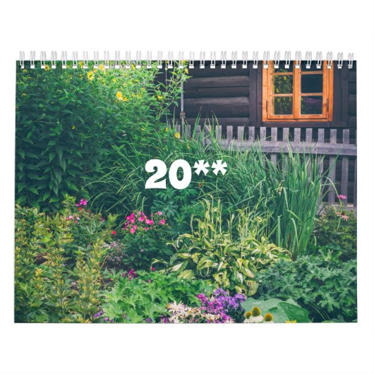 居心地の良いカントリーコテージとガーデン カレンダー (カバー)