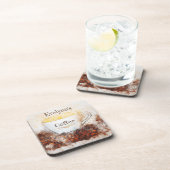 居心地の良いキッチンコーヒーカップとコーヒー豆コースター コースター (右側)