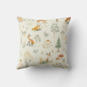 「居心地の良いキツネ装飾用クッション」 クッション (裏面)