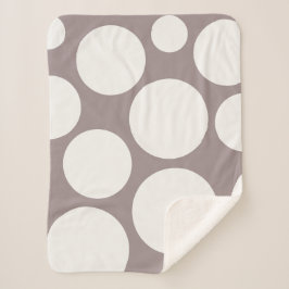 居心地の良いキノコとクリーム毛布 シェルパブランケット