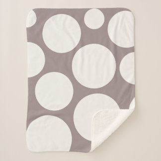 居心地の良いキノコとクリーム毛布 シェルパブランケット