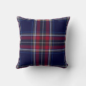 居心地の良いキャビンクラシックデコール、海軍と赤のプライド クッション (裏面)