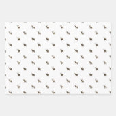 居心地の良いキャビン鹿、パイン、プレイド ラッピングペーパーシート (正面2)