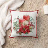 居心地の良いキャンドルライト枕 クッション (ブランケット)