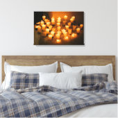 居心地の良いキャンドル16x24 キャンバスプリント (インサイチュ (寝室))