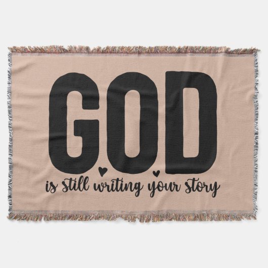 居心地の良いクリスチャン毛布、誕生日ギフト、宗教 スローブランケット (正面)