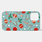 居心地の良いクリスマスの不思議な世界のパターン ❄️🎁 フェスティブ Case-Mate iPhoneケース (裏面 (横))
