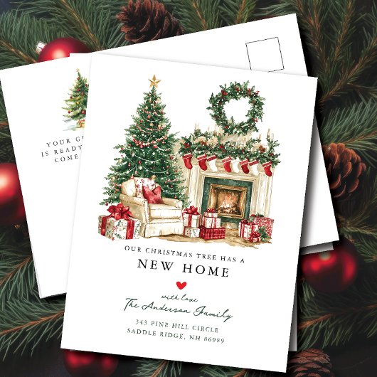 居心地の良いクリスマスの動きのお知らせ 案内ポストカード