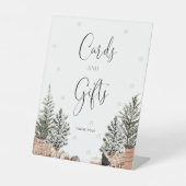 居心地の良いクリスマスの本とギフトのサイン 台座サイン (正面)