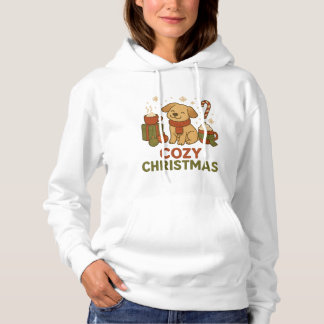 居心地の良いクリスマスの犬の服 パーカ