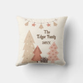 居心地の良いクリスマスの願いカスタマイズ可能なBoho クッション (裏面)