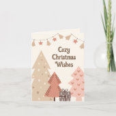 居心地の良いクリスマスの願いカスタマイズ可能なBoho シーズンカード (正面)