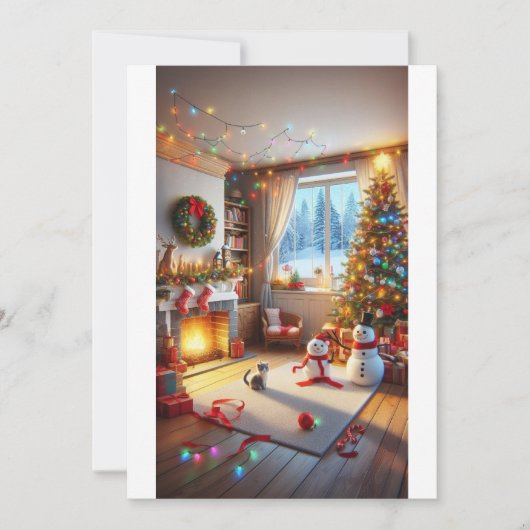 "居心地の良いクリスマスイブ" 招待状 (正面)