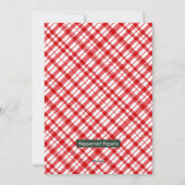 居心地の良いクリスマスウィッシュウィンターワンダーランドアルパカ シーズンカード (裏面)