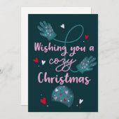 居心地の良いクリスマスウィッシュズカード シーズンカード (正面/裏面)