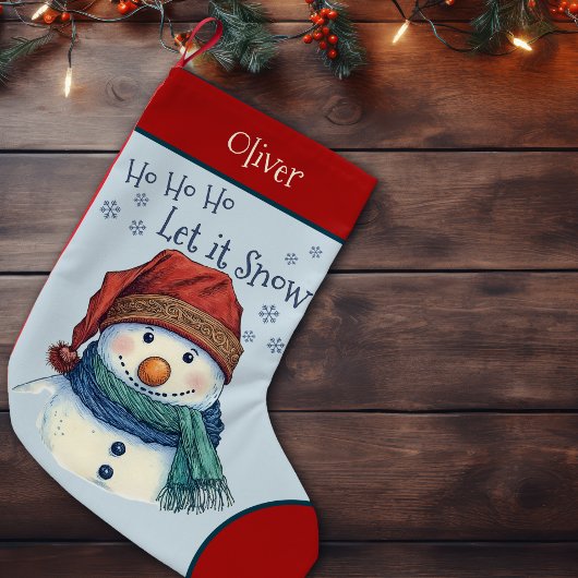 居心地の良いクリスマスウィッシュ雪だるまレット雪 スモールクリスマスストッキング