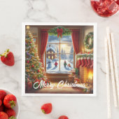 居心地の良いクリスマスウィンドウシーン (インサイチュ)