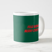 居心地の良いクリスマスウィンドウシーン ジャンボコーヒーマグカップ (正面右)