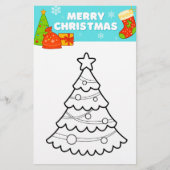 居心地の良いクリスマスカラーリングページ チラシ (正面)