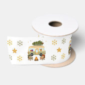 居心地の良いクリスマスカンパー サテンリボン (リール)