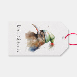 居心地の良いクリスマスキウイカスタム ギフトタグ