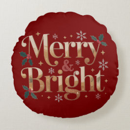 居心地の良いクリスマスキッズピロー | キュートホリデーデコール ラウンドクッション