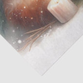 居心地の良いクリスマスキツネファミリー素朴ウィンターデコパージュ 薄葉紙 (詳細)