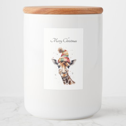 居心地の良いクリスマスキリンカスタム フードラベル (正面)