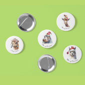 居心地の良いクリスマスキリンカスタム 缶バッジ