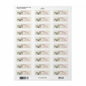 居心地の良いクリスマスグリーティング ラベル (フルシート)