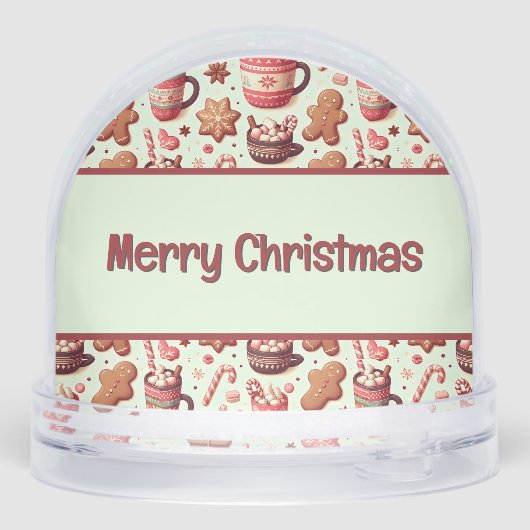 居心地の良いクリスマスココアとジンジャーブレッドパターン (裏面)