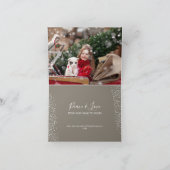 居心地の良いクリスマスシーン折り畳み写真ハッピー シーズンカード (内部)