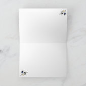 居心地の良いクリスマススノーホームグリーティングカード シーズンカード (内部)