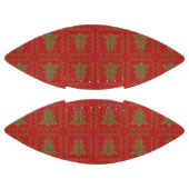 居心地の良いクリスマスツリーの醜いセーター市松模様にパターン アメリカンフットボール (パネル)